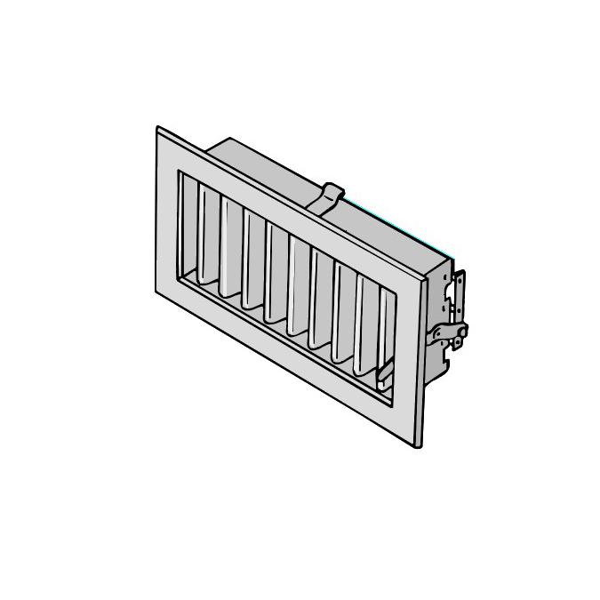 Grille orientable obturable
